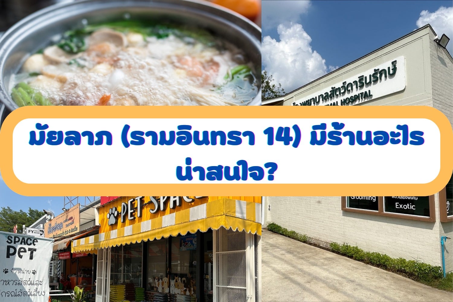 มัยลาภ รามอินทรา 14 มีร้านอะไรน่าสนใจ